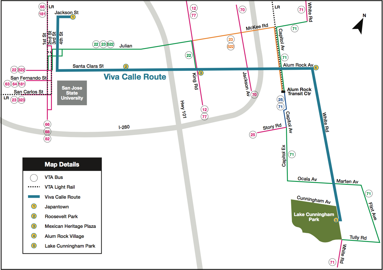 Viva Calle Route Map